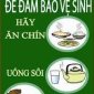 Bài tuyên truyền cách nhận biết thực phẩm sạch